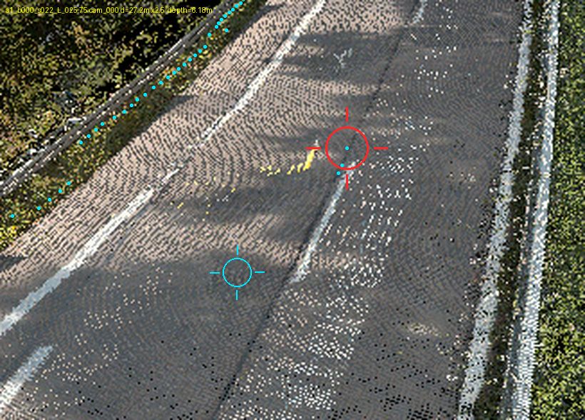 RGB perspective zoom (red = candidate, cyan = detected edge)