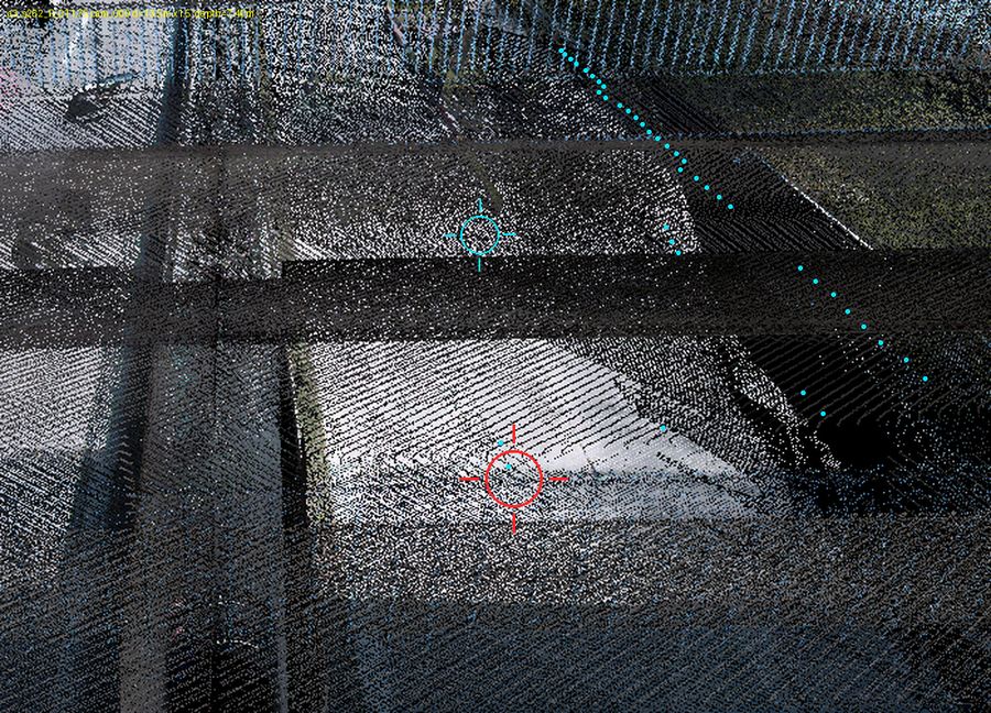 RGB perspective zoom (red = candidate, cyan = detected edge)